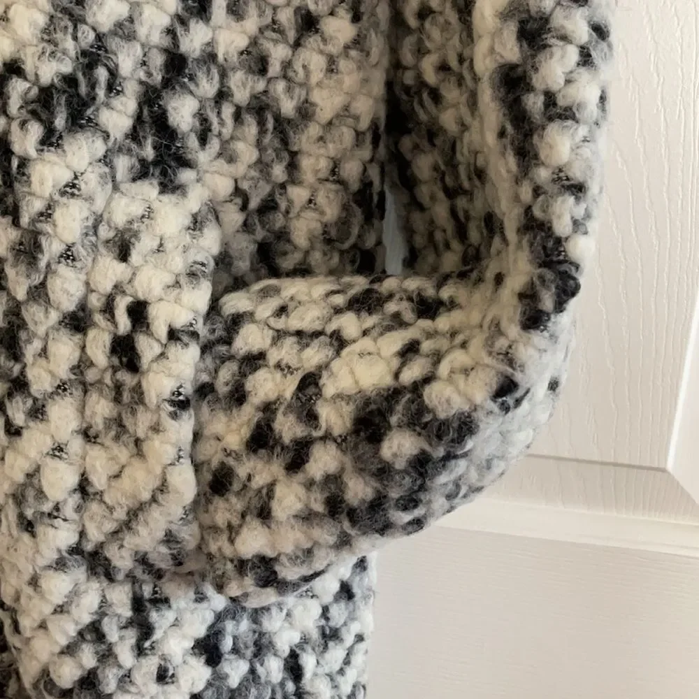 Steve Madden Black/White Coat size M - Picture 5 of 9